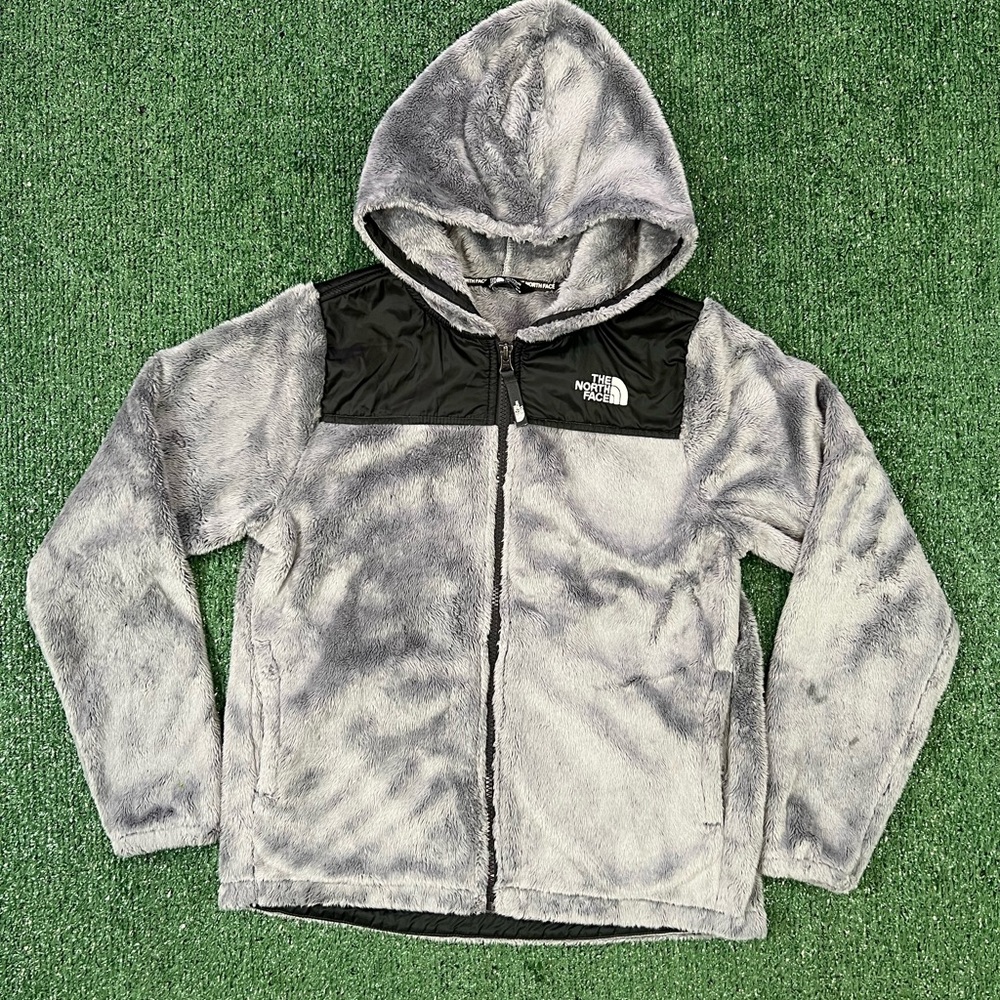 The North Face Kids Black and Gray Fleece Jacket